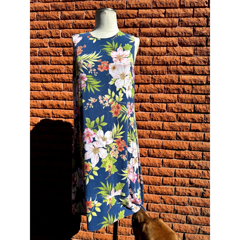 J. Jill floral Hawaiian print tank dress women's petite large